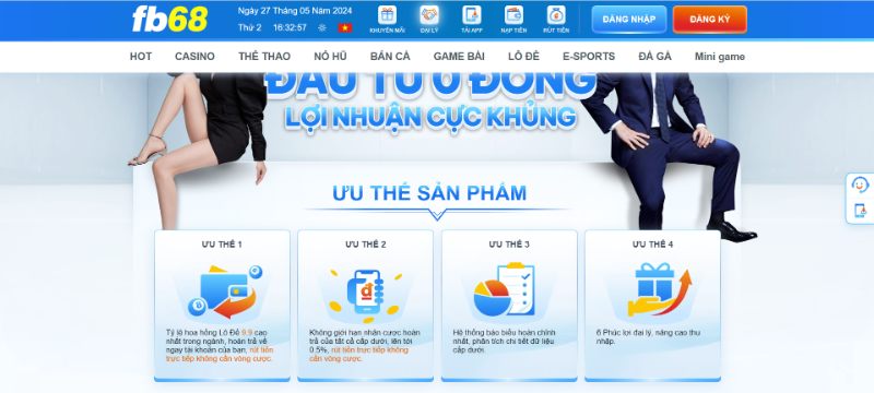 Khám Phá Đặc Quyền Riêng Cho Đại Lý FB68