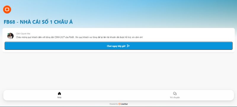 Trò Chuyện Trực Tiếp Với Bộ Phận Hỗ Trợ Khách Hàng