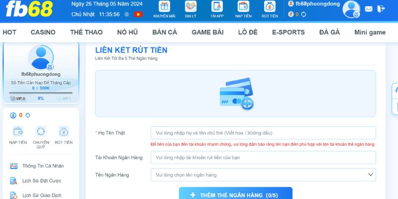 Thực Hiện Liên Kết Ngân Hàng Điện Tử